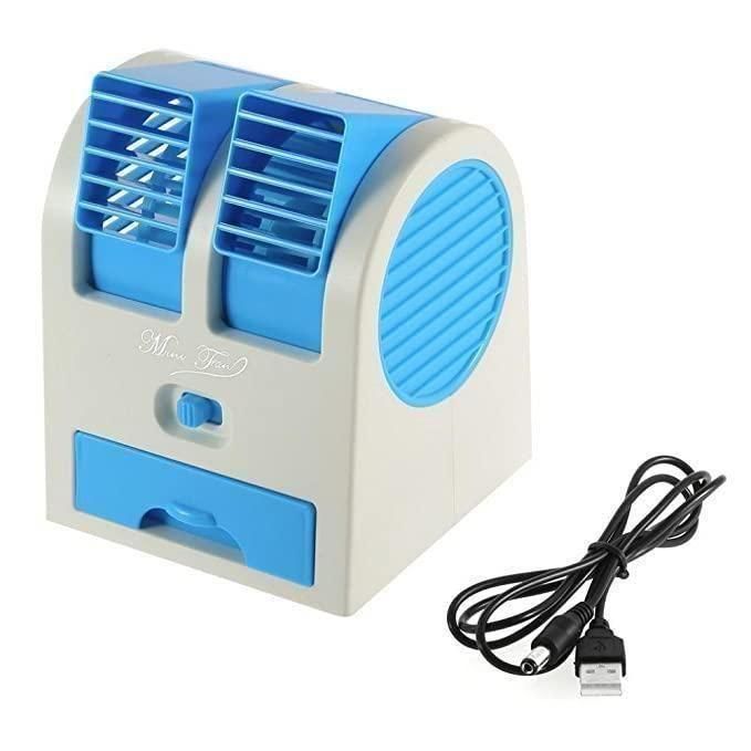 Compact 3 in 1 air conditioner humidifier purifier with USB power and adjustable vents for personal use