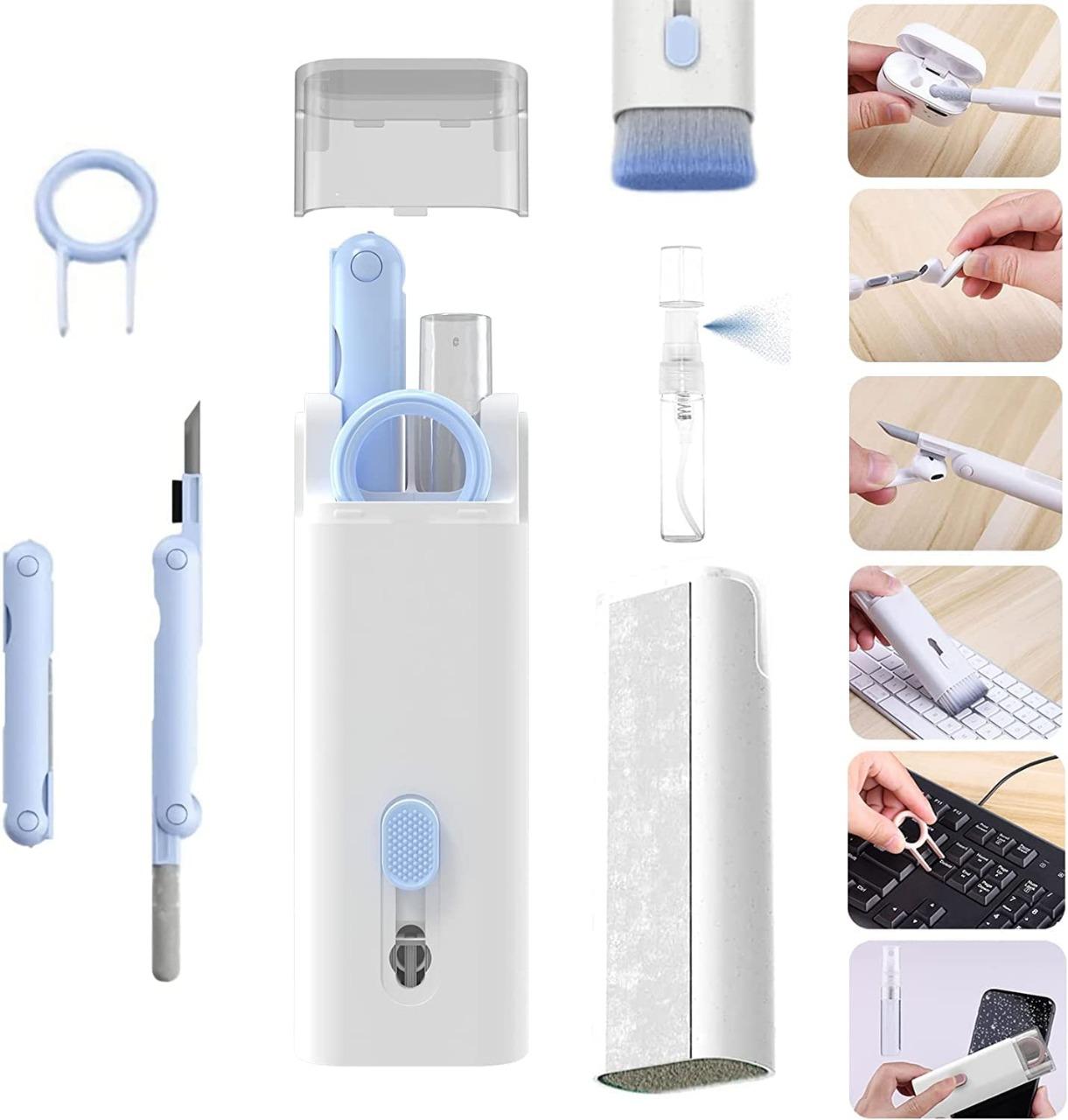 7-in-1 electronics cleaner kit with multiple tools for cleaning gadgets and electronics
