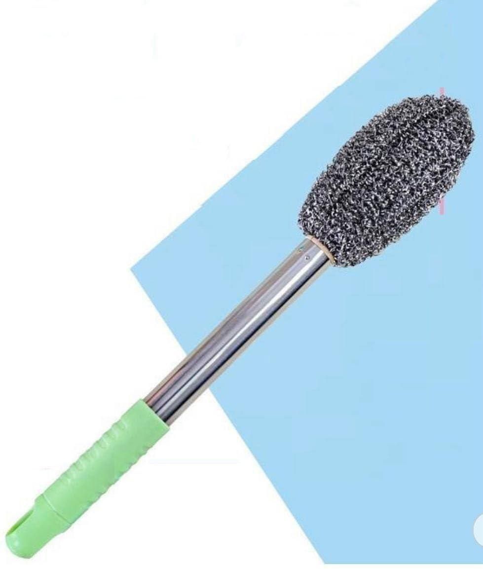 Stainless Steel Bottle Jar Scrubber with Ergonomic Handle for Easy Cleaning