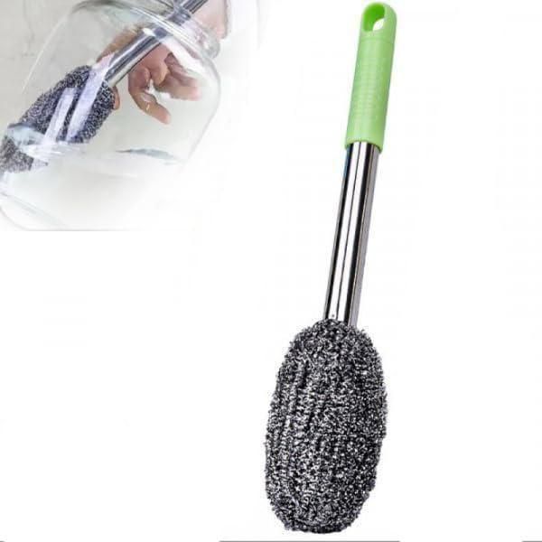 8cmqjg-xd bottle jar scrubber with a long handle for easy cleaning of bottles and jars