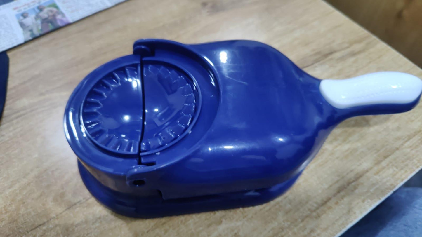 Blue Ghujiya and momos machine for easy making of traditional snacks at home