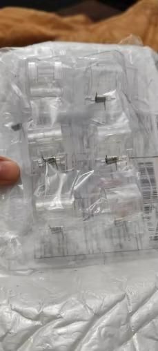 Pack of transparent self adhesive rod clips for easy installation and secure mounting