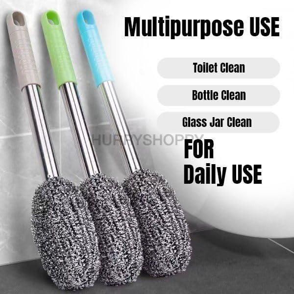 Multipurpose bottle jar scrubber for effective cleaning of bottles, jars, and other surfaces