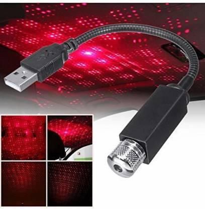 USB Car Star Ceiling Light with Red Laser Effects for an Ambient Interior Atmosphere