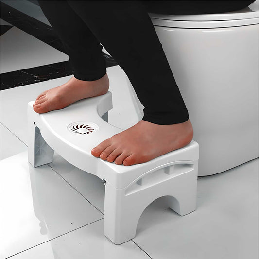 Children's toilet training aid stool for comfortable foot placement during potty training