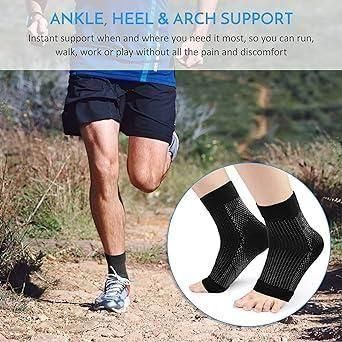 Ankle support socks designed for heel swelling relief socks, perfect for runners and active individuals