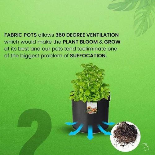 Durable Garden Grow Bags designed for 360 degree ventilation to enhance plant growth and prevent suffocation