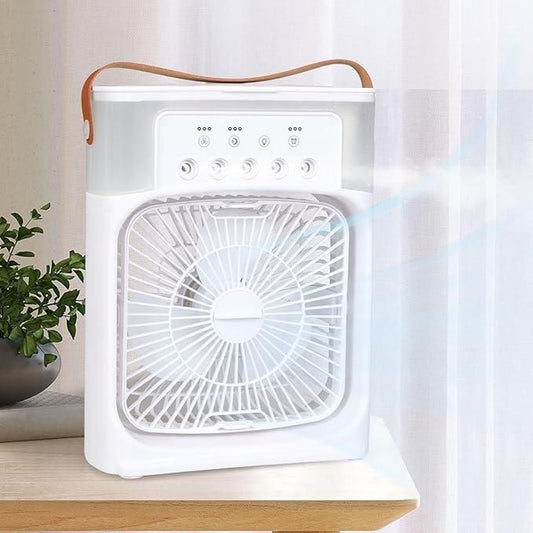Portable air cooler fan with easy-to-use controls and stylish design perfect for home or office use